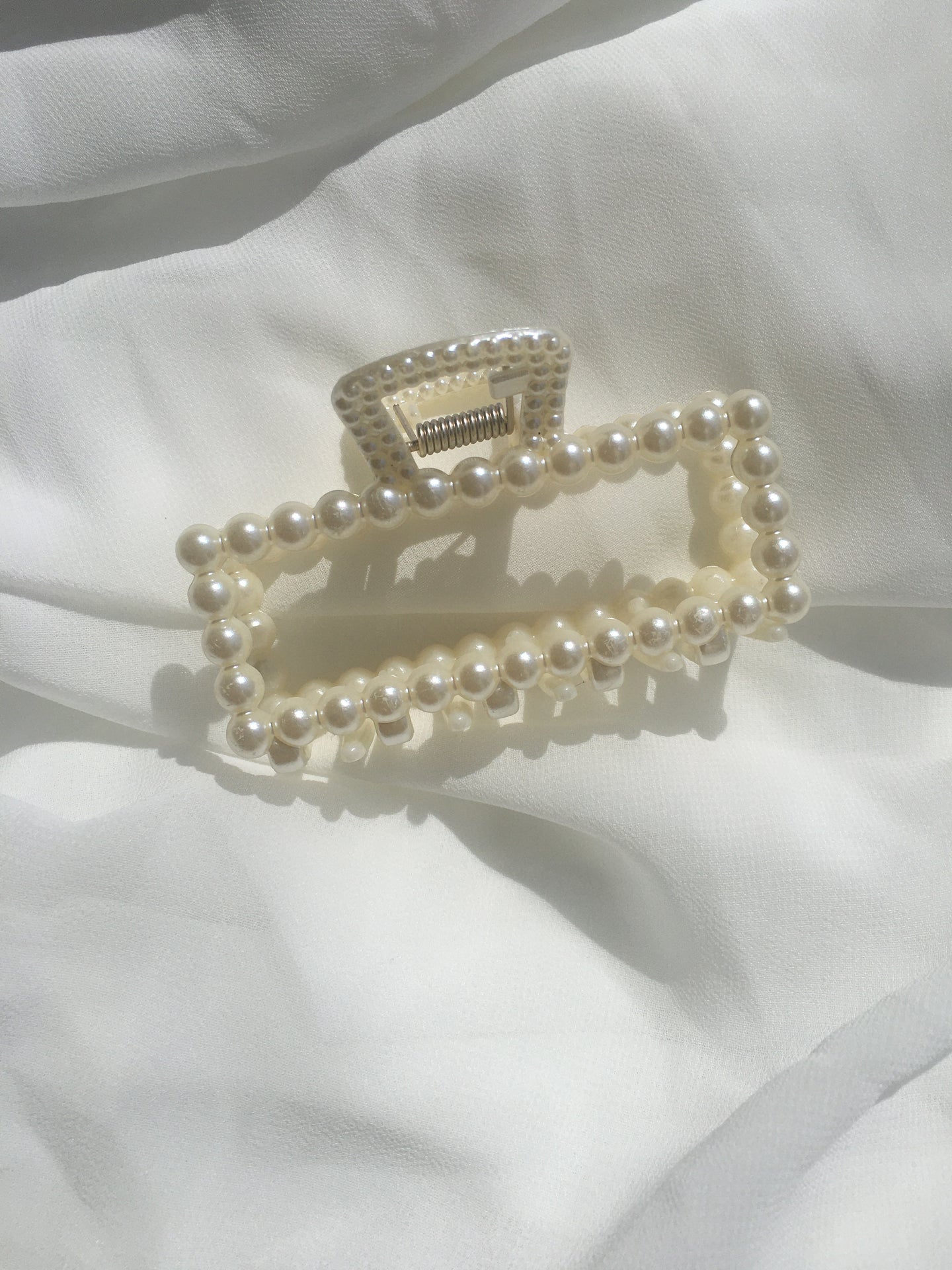 Pearl Rectangular Hair Clip